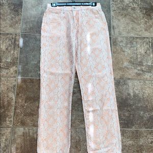 Snake Skin / Wide Leg Pant